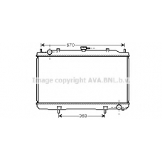 DN2324 AVA Радиатор, охлаждение двигателя