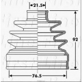 FCB6312 FIRST LINE Пыльник, приводной вал