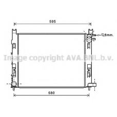 DA2007 AVA Радиатор, охлаждение двигателя