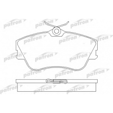 PBP970 PATRON Комплект тормозных колодок, дисковый тормоз