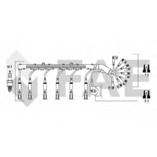 85890 FAE Комплект проводов зажигания