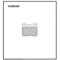 ADB0309 Allied Nippon Тормозные колодки