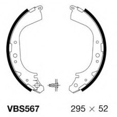 VBS567 MOTAQUIP Комплект тормозных колодок