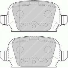 FSL1472 FERODO Комплект тормозных колодок, дисковый тормоз