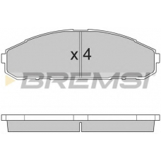 BP2762 BREMSI Комплект тормозных колодок, дисковый тормоз