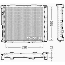 DRM17034 DENSO Радиатор, охлаждение двигателя