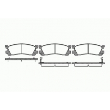 0248 02 KAWE Комплект тормозных колодок, дисковый тормоз