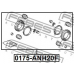 0175-ANH20F FEBEST Ремкомплект, тормозной суппорт