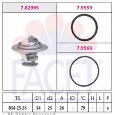 7.8299 FACET Термостат, охлаждающая жидкость