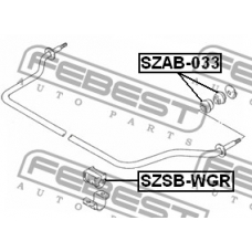 SZSB-WGR FEBEST Опора, стабилизатор