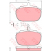 GDB771 TRW Комплект тормозных колодок, дисковый тормоз