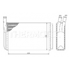 D6W003TT THERMOTEC Теплообменник, отопление салона