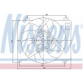 85143 NISSENS Вентилятор, охлаждение двигателя
