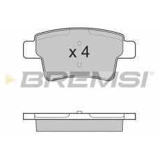 BP3331 BREMSI Комплект тормозных колодок, дисковый тормоз
