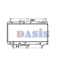 210077N AKS DASIS Радиатор, охлаждение двигателя