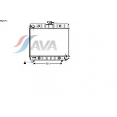 MS2043 AVA Радиатор, охлаждение двигателя