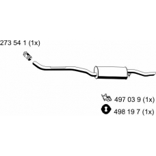 274197 ERNST Глушитель выхлопных газов конечный