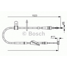 1 987 482 092 BOSCH Трос, стояночная тормозная система