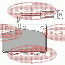 LP238 DELPHI Комплект тормозных колодок, дисковый тормоз