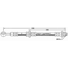 FBH6881 FIRST LINE Тормозной шланг