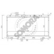 331140A SOMORA Радиатор, охлаждение двигателя