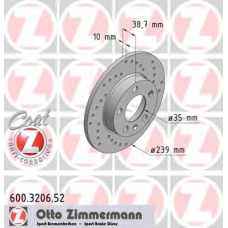 600.3206.52 ZIMMERMANN Тормозной диск