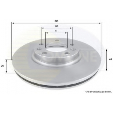 ADC1532V COMLINE Тормозной диск