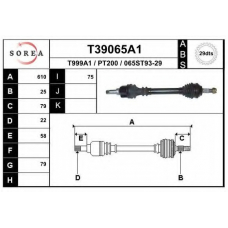 T39065A1 EAI Приводной вал