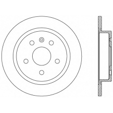 BDR2508.10 OPEN PARTS Тормозной диск