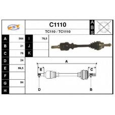 C1110 SNRA Приводной вал