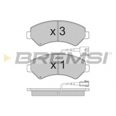 BP3323 BREMSI Комплект тормозных колодок, дисковый тормоз