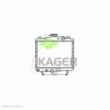 31-3495 KAGER Радиатор, охлаждение двигателя