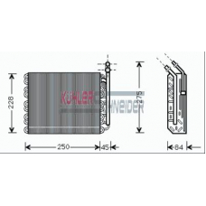 8702331 KUHLER SCHNEIDER Испаритель, кондиционер