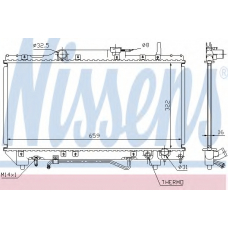 64802 NISSENS Радиатор, охлаждение двигателя