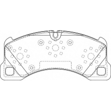 FD7351A NECTO Комплект тормозных колодок, дисковый тормоз