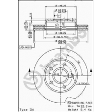 09.6879.20 BREMBO Тормозной диск