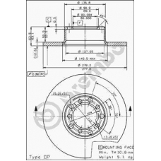 08.3189.20 BREMBO Тормозной диск