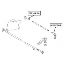 0221-Y61NR ASVA Наконечник поперечной рулевой тяги