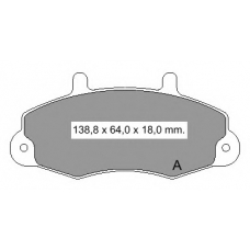 834470 Vema Комплект тормозных колодок, дисковый тормоз