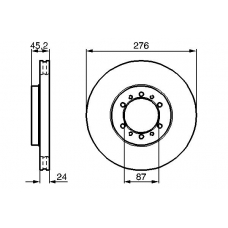 0 986 478 844 BOSCH Тормозной диск