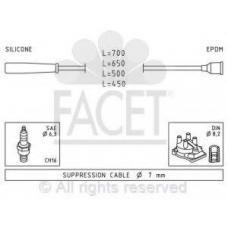 4.9750 FACET Ккомплект проводов зажигания
