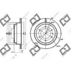 BD1773 DJ PARTS Тормозной диск