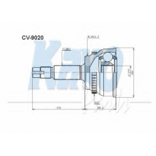 CV-9020 KAVO PARTS Шарнирный комплект, приводной вал