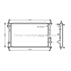 FDA2382 AVA Радиатор, охлаждение двигателя