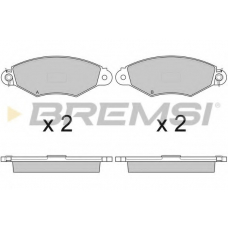 BP2749 BREMSI Комплект тормозных колодок, дисковый тормоз