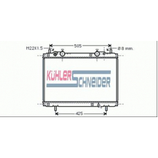 1714501 KUHLER SCHNEIDER Радиатор, охлаждение двигател