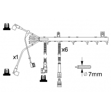 0 986 356 368 BOSCH Комплект проводов зажигания