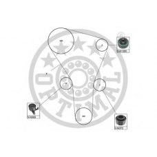 SK-1233 OPTIMAL Комплект ремня грм