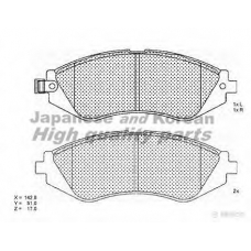 1080-8090 ASHUKI Комплект тормозных колодок, дисковый тормоз