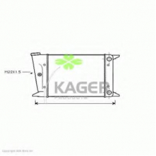 31-2320 KAGER Радиатор, охлаждение двигателя